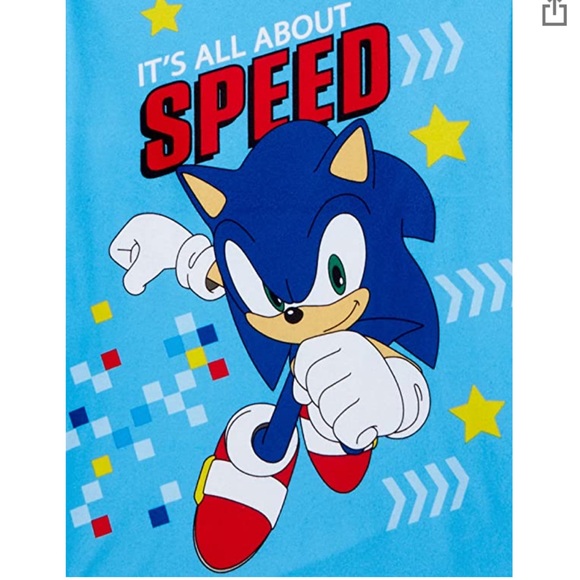 NWT SEGA Sonic the Hedgehog Pajamas Size 6/7 - Picture 3 of 3
